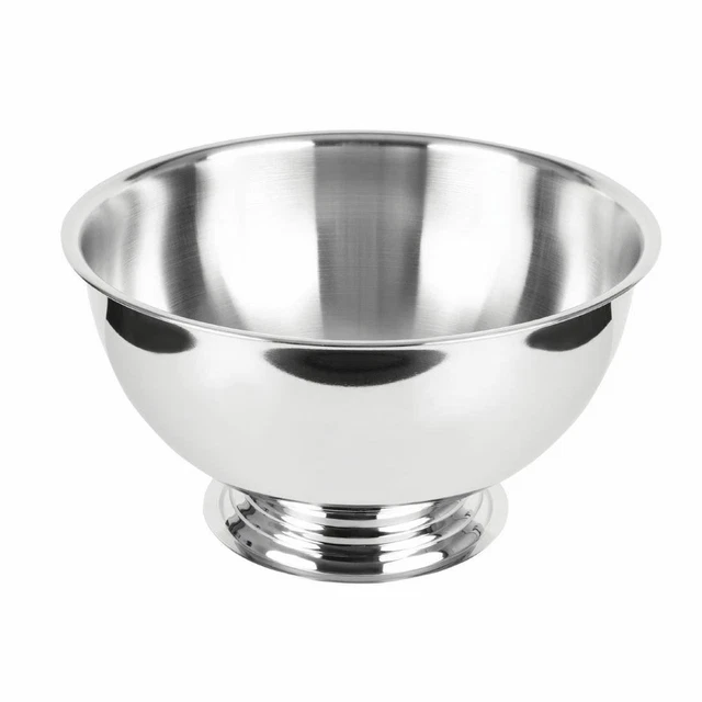 Olympia Wein und Champagner Schüssel poliert Edelstahl 210 (H) x 390 (Ø) mm