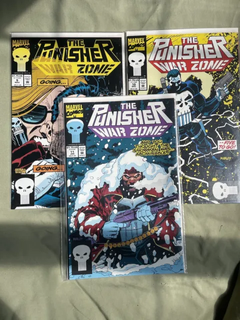 Punisher: War Zone #9-11 vol.1 (1992-93) Marvel Comics