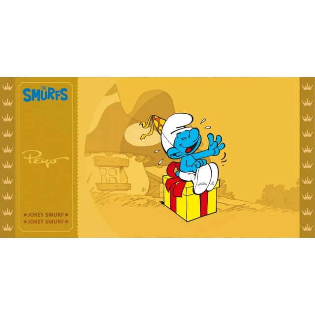 Collectible CK Golden Ticket The Smurfs (Jokey Smurf)