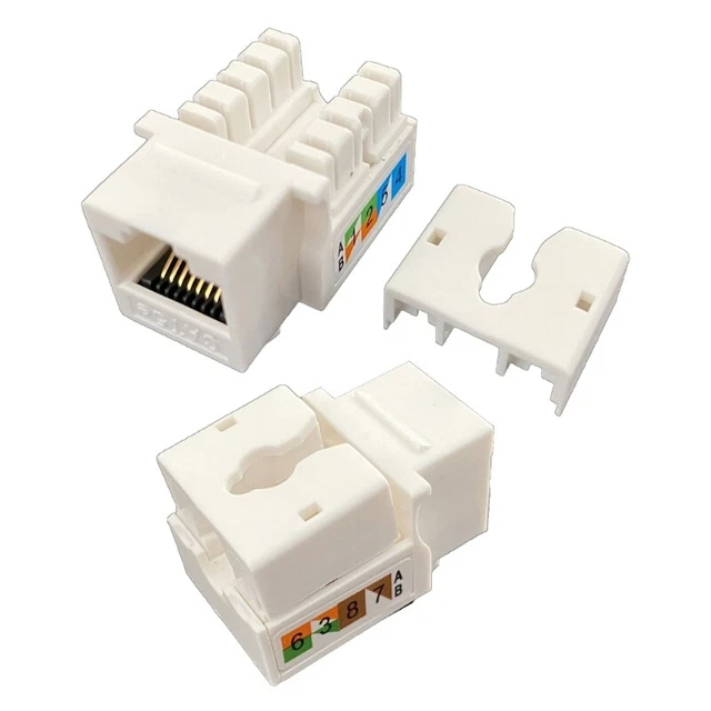 RJ45 COUPLER INLINE Adapter Keystone, Connector for CAT5E Cable