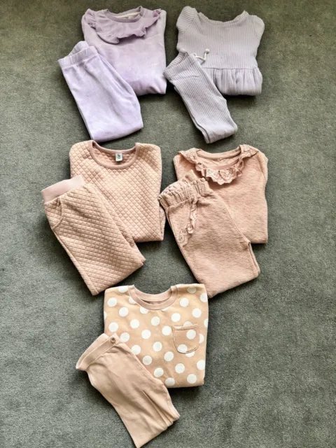 Large Girls Pastels Coords Tracksuits Outfits Sets Bundle Age 4-5Years