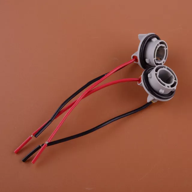 2pcs Car Rear Turn Signal Pigtail Wire Female Bulb Socket Plug Harness
