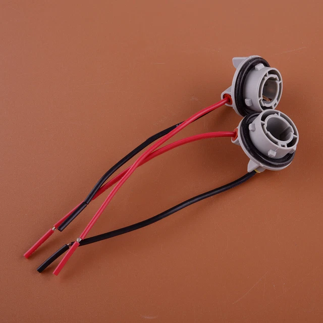 2pcs Car Rear Turn Signal Pigtail Wire Female Bulb Socket Plug Harness