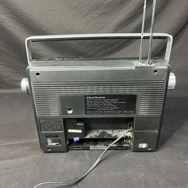 VINTAGE JC PENNEY 8 Band Receiver Model 680-1987 Catalog 850-0712 £76. ...