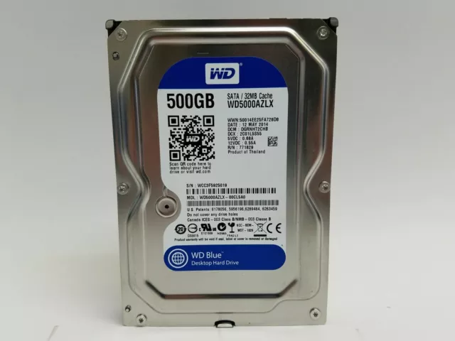 Western Digital Blue 500GB 3.5" SATA Desktop Hard Drive 7200RPM