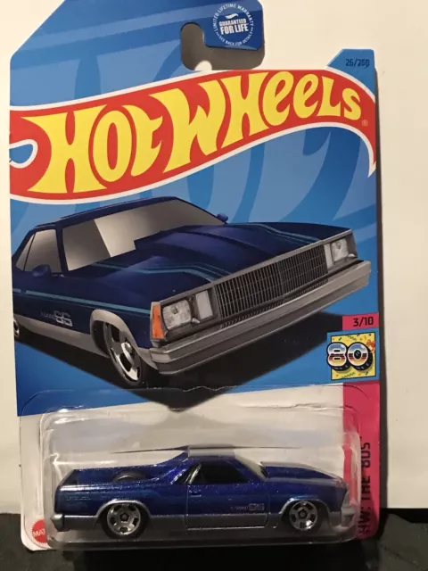 Hot Wheels '80 El Camino The 80's  26/250 Blue Metallic 3/10 NEW