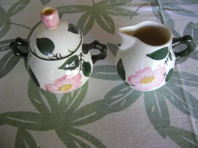 Villeroy & Boch - Wildrose - Zuckerdose und Milchkännchen -
