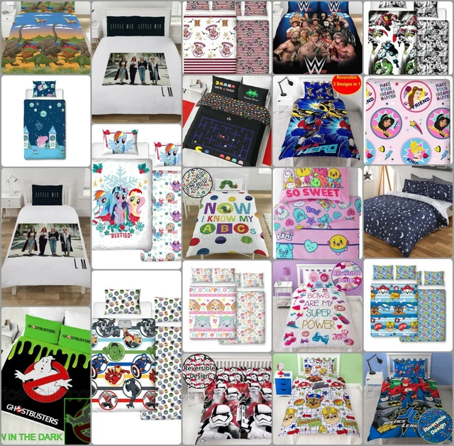 Copripiumone singolo doppio personaggio bambini Disney Marvel set biancheria da letto bambini