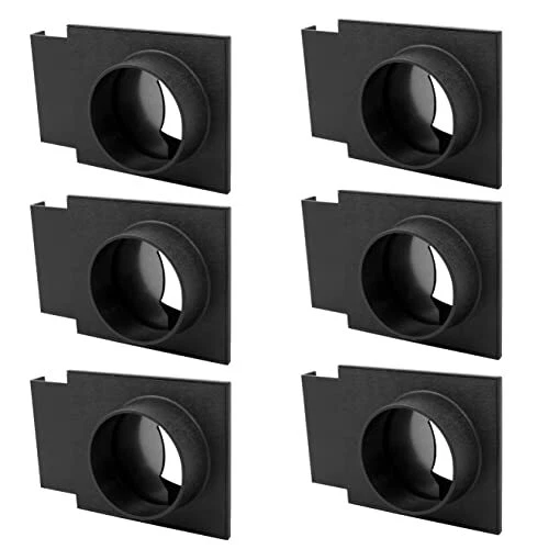 6 Pack of Fulton 4 inch Blast Gates with Double Sided Port – for Use With Dus...