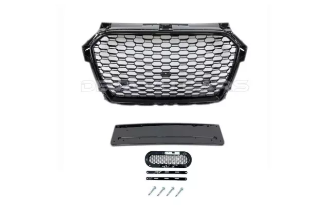 Calandre RS1 Look pour Audi A1 8X Facelift 2014-2017 Grille de radiateur en...