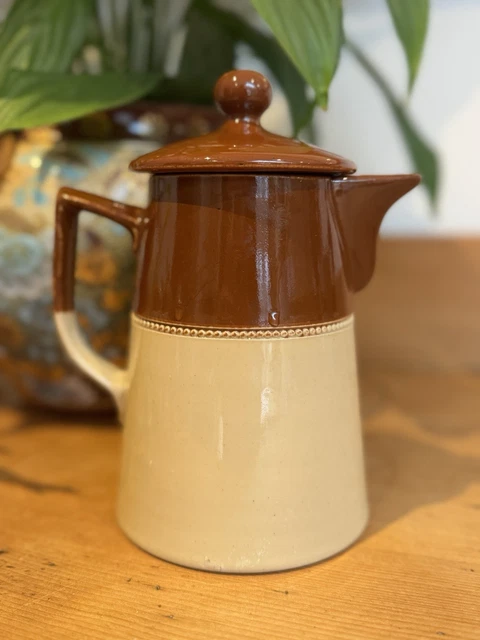 ANTIQUE PINT Art Deco Lovatt's Langley Ware (Denby) Coffee Pot