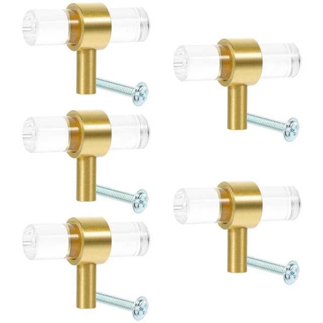 5x Drawer Pulls Acrylic Cabinet Pulls Acrylic Handle