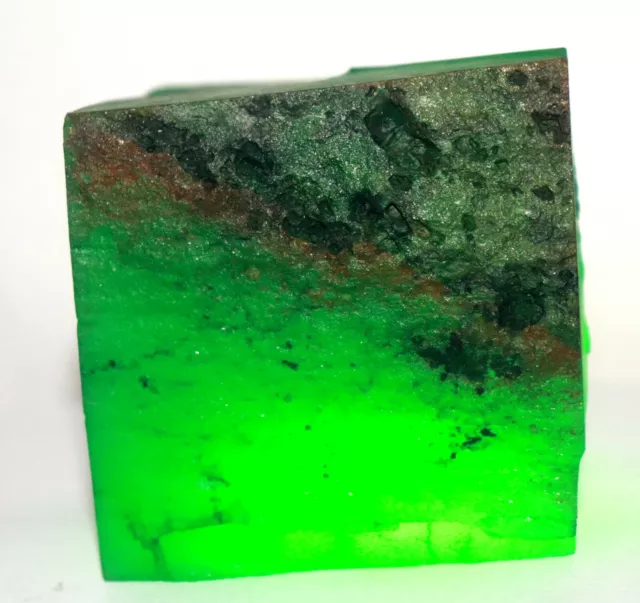 Best Offer 7500Ct Certified Green Emerald Natural Gemstone Huge Raw Rough GN921