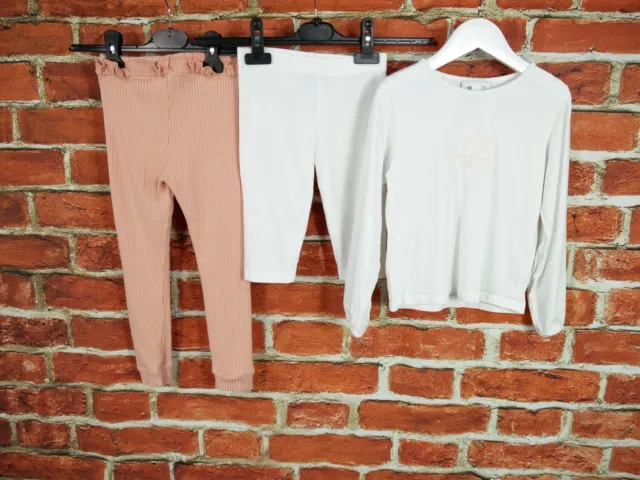 Girls Bundle Age 5-6 Years Next White Company Leggings T-Shirt Long Sleeve 116Cm