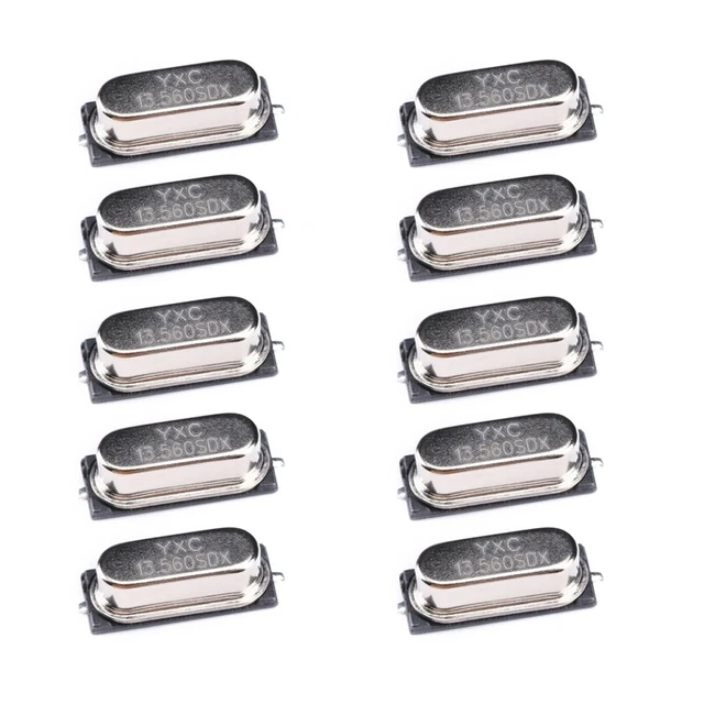 10pcs Chip Passive Quartz/-49SMD 13.56MHz 20Ppm 20PF X49SM1356MSD2SC E7Z7