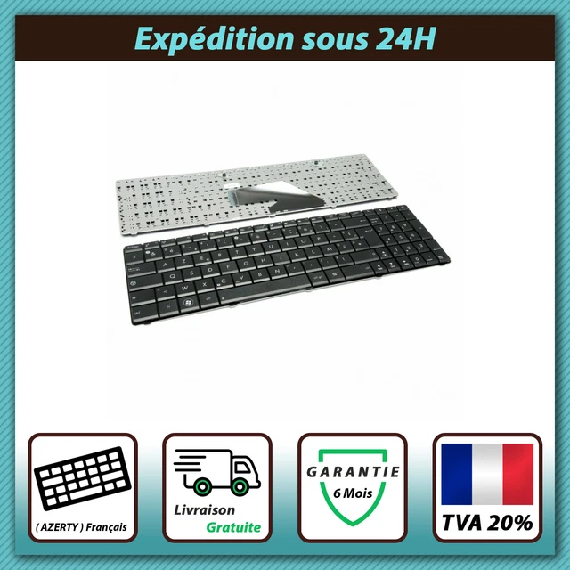 Clavier AZERTY Français Pour ASUS - Modèle CL-191-X61AZN, Chiclet, Filaire, Neuf
