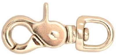 Die Cast Zinc with Nickel Finish Swivel Round Eye Bolt Snap, 1/2-In. -T7616412