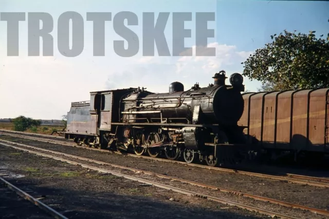 35mm Slide INDIA Indian Railways Steam Loco 962 Rajula Junction c1976 Original