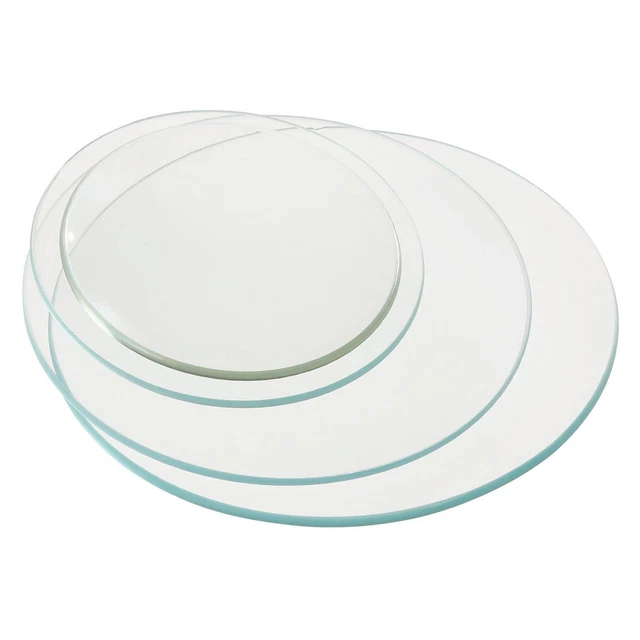 1Set 60/70/90/100mm Dia Watch Glass Beaker Cover Smooth Edges Chamfered Arc