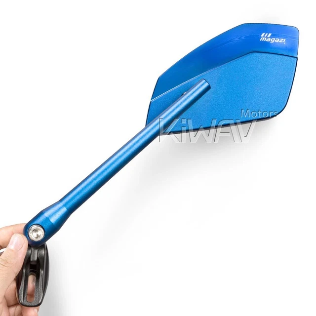Rétroviseurs bleu CLEAVERII base noir pour Ducati 1299 Panigale S 15'-16'