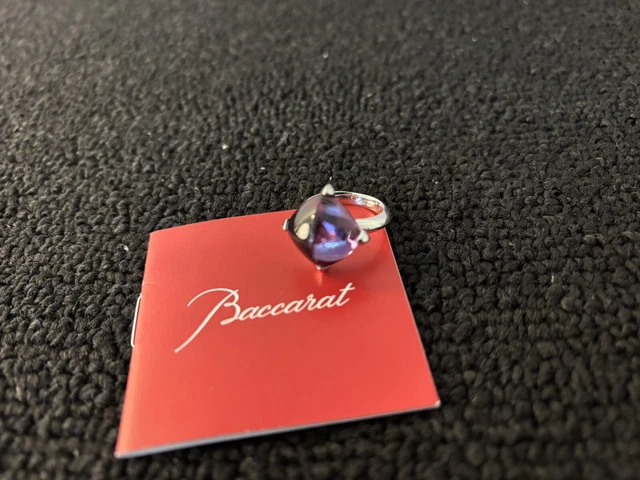 Bague Cristal Baccarat Medicis Taille 57 - Occasion - Bijou En Cristal Taillé
