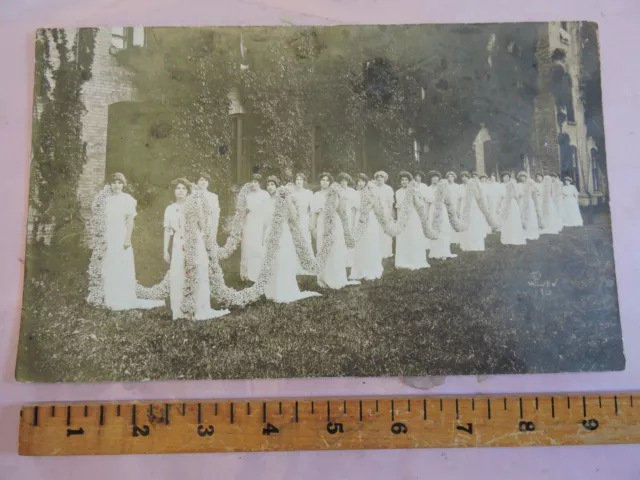 Orig 1913 E.L. Wolven 6x10 Photo Sexy Girls Vassar College Poughkeepsie New York