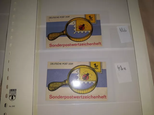DDR Sondermarken-Heftchen SMHD 43 postfrisch ** Lupe mit Glühwürmchenf""