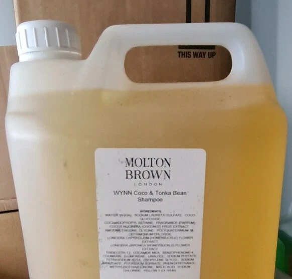 MOLTON BROWN WYNNE Coco & Tonka Bean Shampoo 5L Hotel Refill Factory