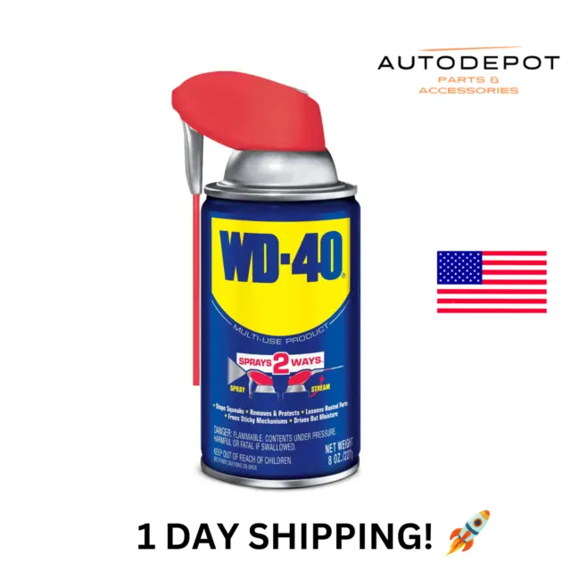 Original WD-40 Formula, Multi-Use Product with Smart Straw Sprays 2 Ways, Multi-