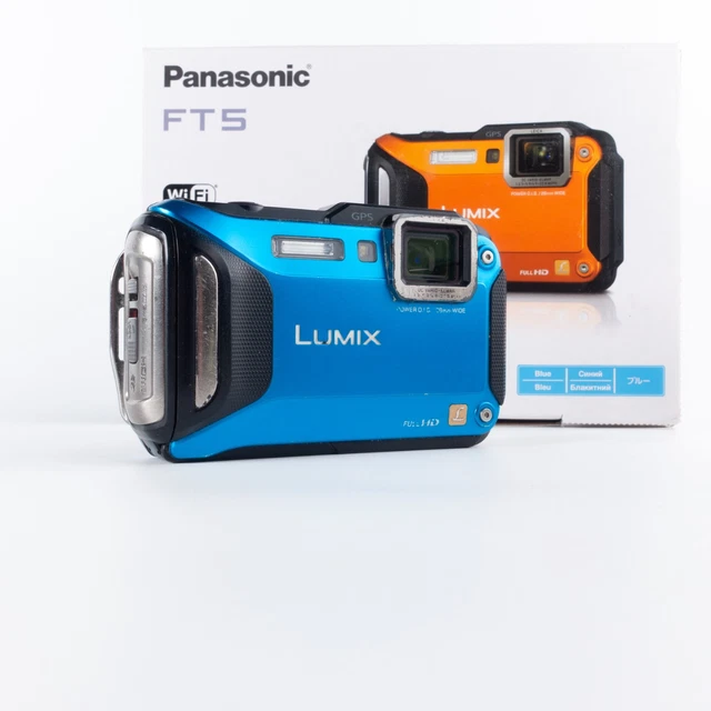 45 Panasonic LUMIX FT25 ブルー Panasonic LUMIX DMC-FT25 Blue Digital cameras