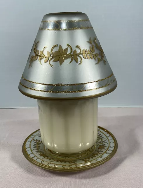 Yankee candle celebration topper top large & plate festive Xmas Christmas decor