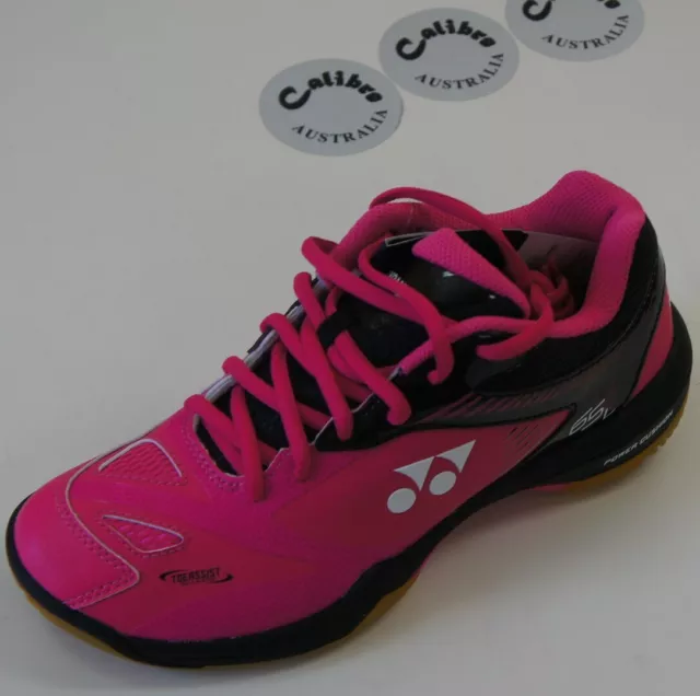 Yonex Badminton Squash Indoor Shoes SHB65X2 Ladies, Pink/Black, Power Cushion+