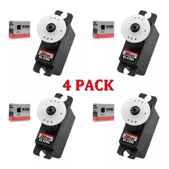 Hitec HS-82MG Micro Metal Gear Servo 4-PACK HS82MG / HS82 / 82MG / 82