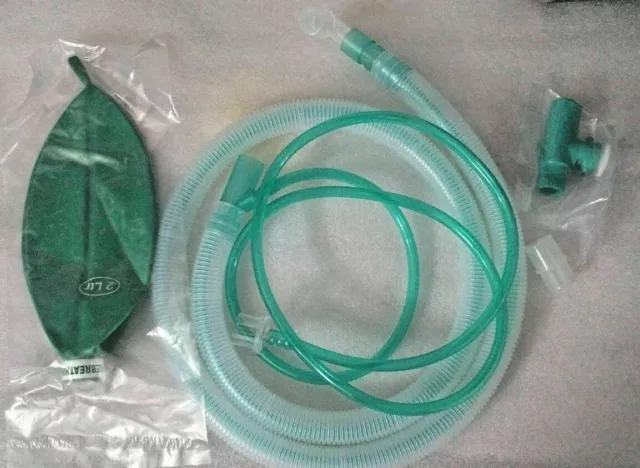 Adult Bain Circuit Pack of 2 with Rebreathing Bag Free DHL Shipping