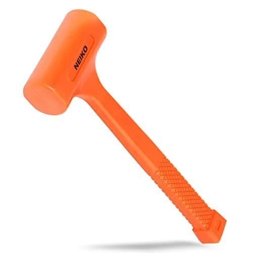 NEIKO 02848A 3 LB Dead Blow Hammer, Neon Orange | 3 Pound,