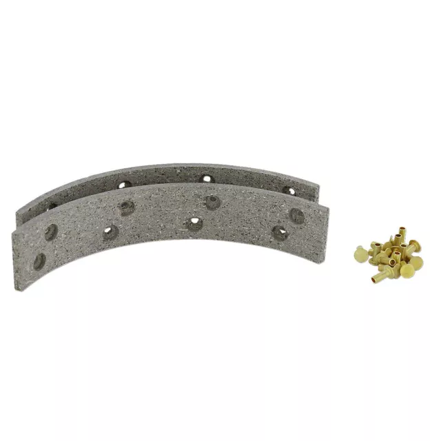 Brake Shoe Lining Set w/ Rivets-Fits Case Tractor 430 530 470 480 480B 480C 570