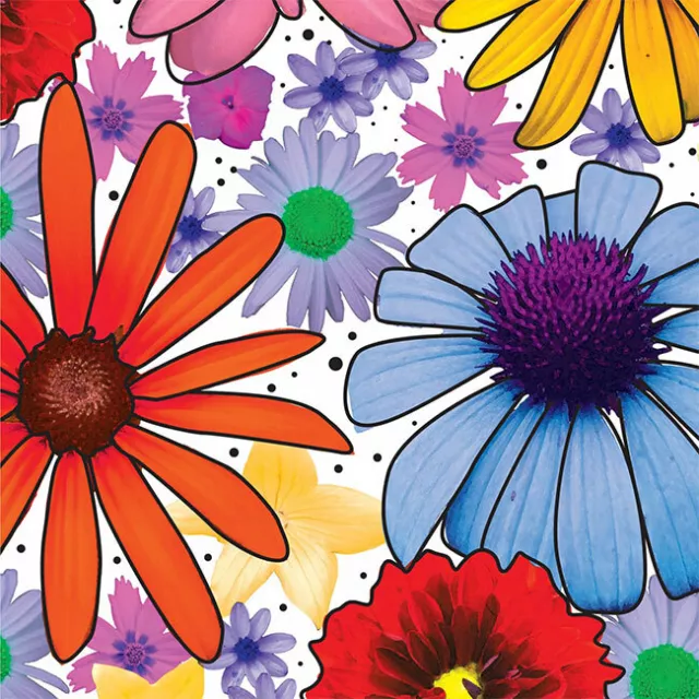 Summer Garden Tissue Paper 500x750mm Multi Listing 3