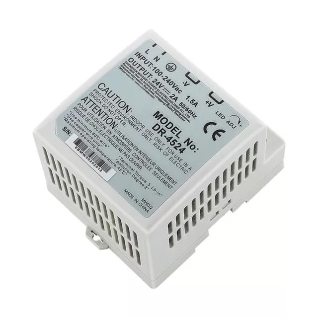 Bloc d'alimentation à commutation rail polyvalent DR4524 24V Din pour électron