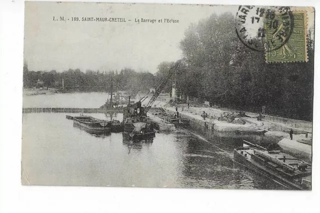 94  Saint Maur Creteil  Le Barrage Et Ecluse