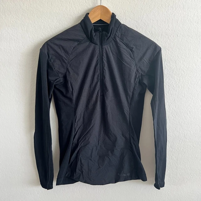 ADIDAS Terrex Agravic Half Zip Running Tech Fleece Black Womens Jacket XS