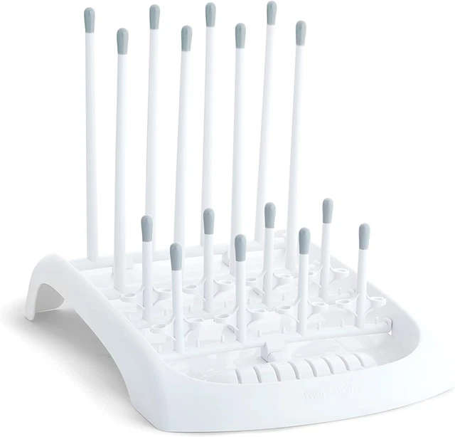 Soporte para biberón Munchkin, estante de secado plegable de lujo para biberón, biberón