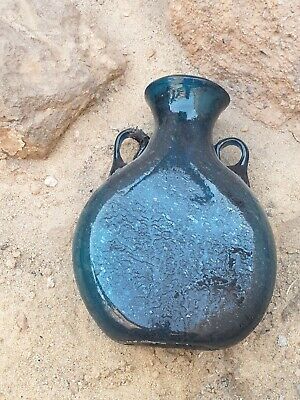 Rare Antique Ancient Roman Egyptian Big Glass Bottle Medicine Glass medicine30BC