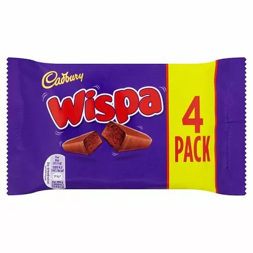 Cadbury Wispa 4 X 25,5g  - 102g  - Sparpack