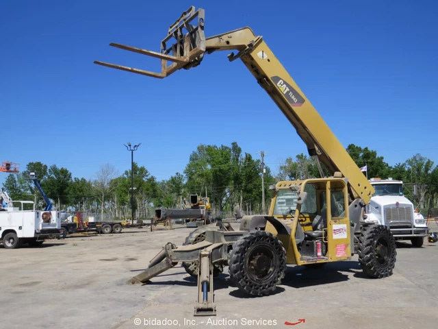 2008 Caterpillar TL943 43' 9,000 lbs Telescopic Reach Forklift Aux Hyd bidadoo