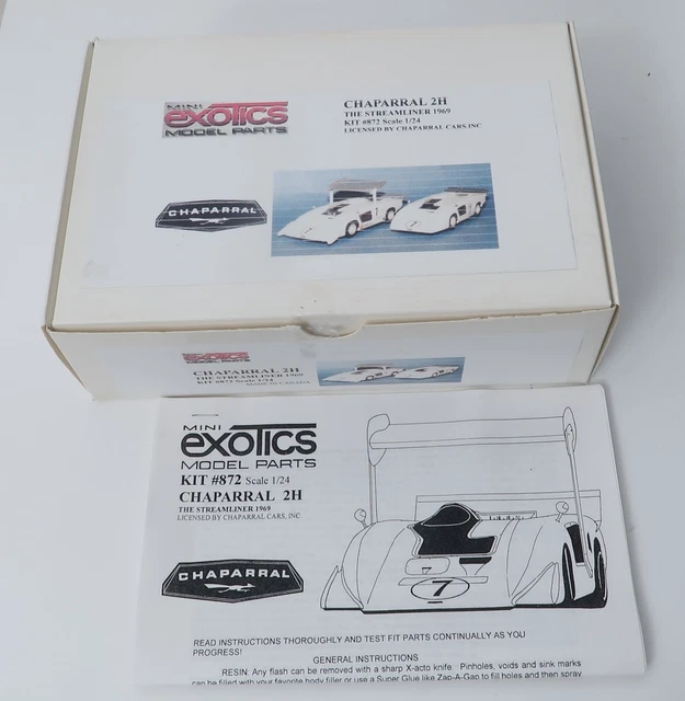 MINI EXOTICS MODEL Parts #872 Chaparral 2H The Streamliner 69 1:24 ...