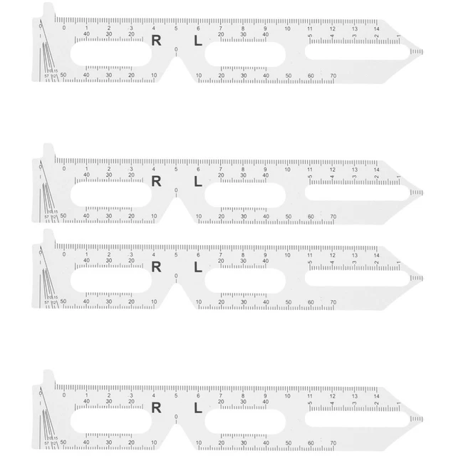 4 Pcs Pupil Distance Measure Ruler Pupillary Distance Ruler Portable Pupil