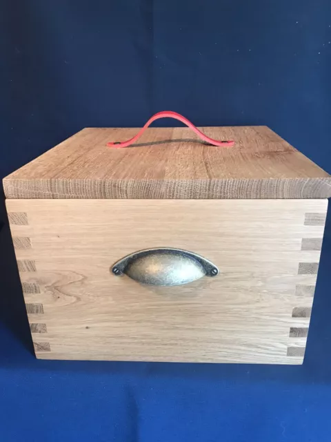 Handmade Wooden Solid Oak Keepsake Box