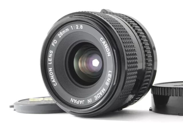 [COMO NUEVO con Tapa] Lente Gran Angular Canon FD NFD 28mm f2.8 MF Para AE-1 De Japón