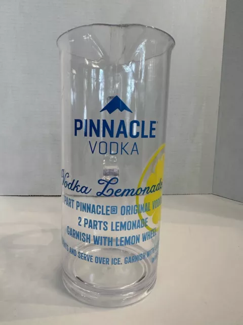 Pinnacle Vodka Large Acrylic Plastic SERVING PITCHER Vodka Lemonade Recipe