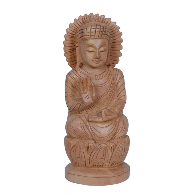 En Bois Kamal Bouddha Lord Méditant 6 Parfait pour Maison Bureau Cadeau